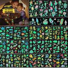Luminous Tattoos for Kids, 409Pcs Mixed Styles Temporary Tattoo Stickers Glow in