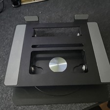 Adjustable Foldable Aluminum Laptop Stand/Riser Anti-Slip Universal Black/Gray