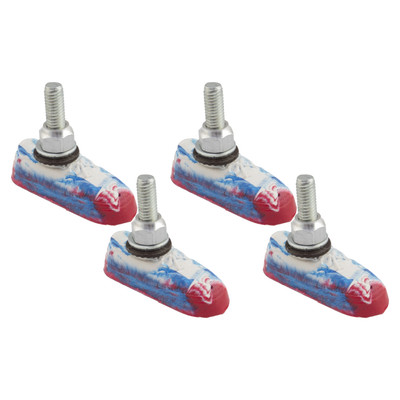 Pack of 2 Kool-Stop Vans Shoes Caliper Brake Pads Threaded Post Swirl
