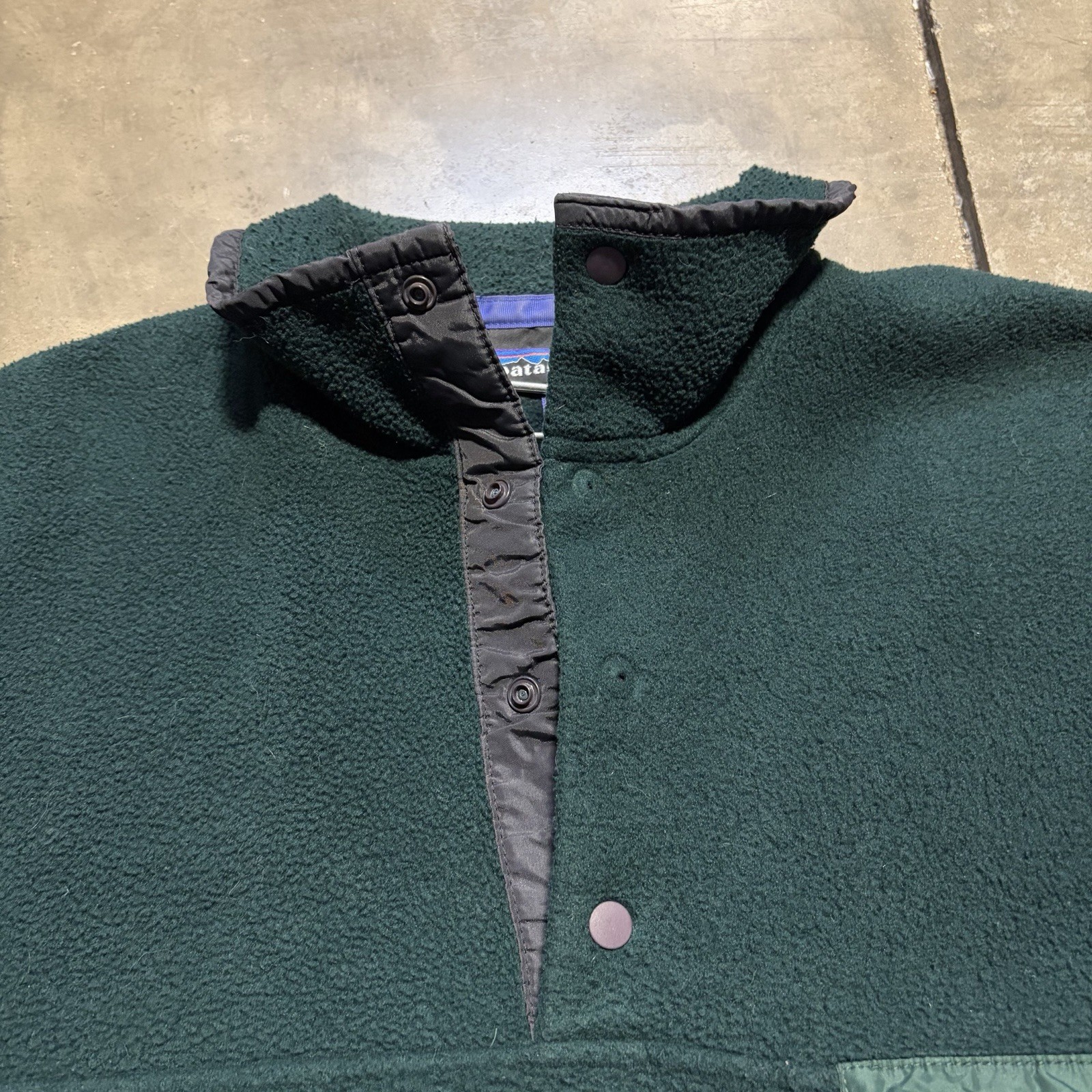 Vintage 90s Patagonia Synchilla Men XL Hunter Green Snap T Fleece Jacket USA thumbnail 10
