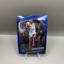 2025 Panini WNBA Prizm Jackie Young Blue Prizm /199 Aces #23