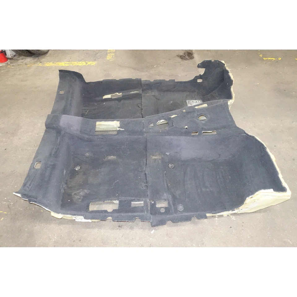 BMW E46 2000-2006 serie 3 convertible juego de alfombras de piso negro OEM Foto 4 de 4