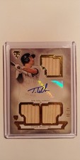 2018 TRIPLE THREADS ROOKIE RELICS TYLER WADE AUTO BAT #'D 43/99 NEW YORK YANKEES