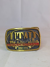 Vintage Utah Statehood Centennial Brass Belt Buckle Limited Edition