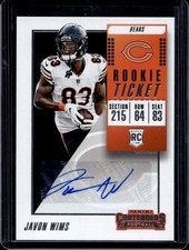 2018 Panini Contenders #218 Javon Wims