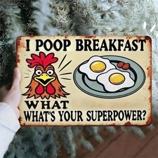 Kitchen Rustic Art Farmhouse Kitchen Wall Tin Metal Signs Home D cor 8x12 Rustic