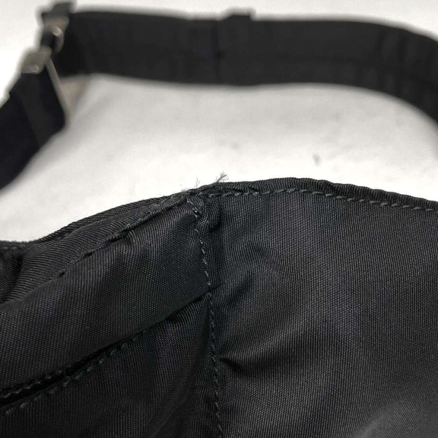PRADA Waist Bag VA0252 Plate Tessuto Nylon Black 27cm #BS1990 thumbnail 3