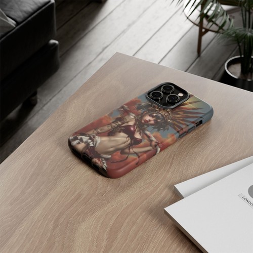 Phone Ink - Cover Case for iPhone Galaxy Pixel - Ancient Aztec Girl Headdress - Picture 85 of 261