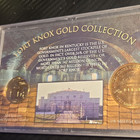 The Morgan Mint Fort Knox Display Card 24K Gold Plated 2001 KY Quarter & Medal — photo 1
