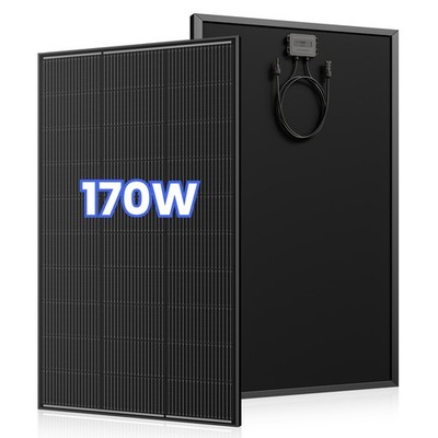 170W 200W Solar Panel 12V Mono N-Type 18BB PV Off-Grid for RV Solar Home Boat