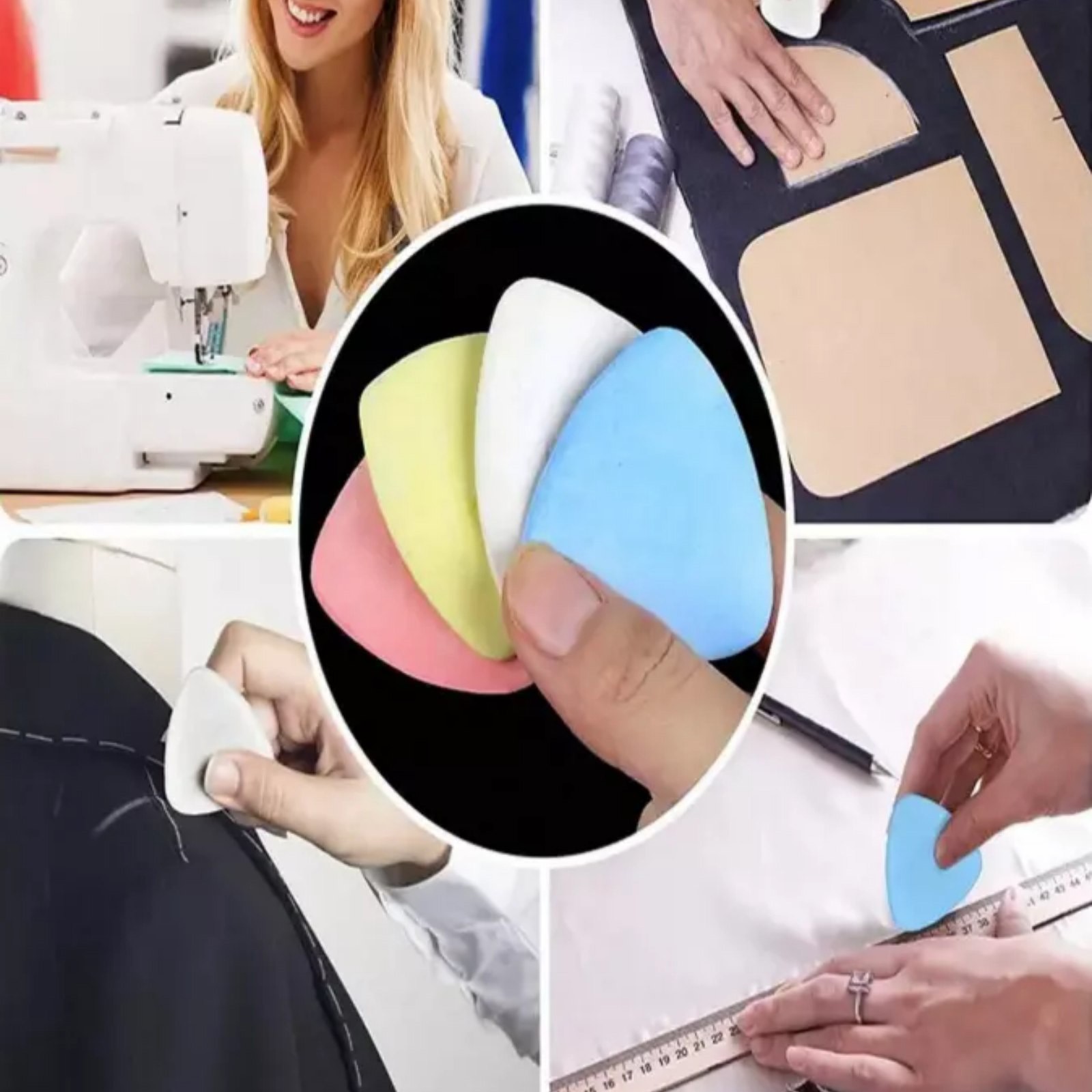 20x Erasable Tailors Chalk Markers Sewing Chalk For Sewing Quilting Needlework