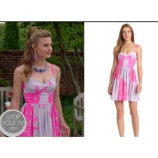 Anthropologie Amanda Uprichard Silk Unicorn Dreams Pink Lavender Dress Medium