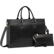 BOLOSTA Laptop Bag for Women 15.6 inch Work Tote Bags for Women Large Waterpr...