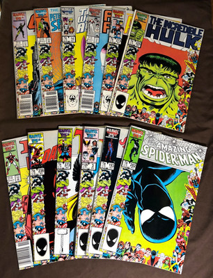 Marvel 25th Anniversary Lot of 12 (1986) Hulk Spider-Man Avengers Hi Grade VF/NM