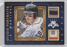 2016 Panini Diamond Kings Studio Portraits Materials Gold 4/10 JD Martinez 0f4