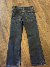 Wrangler s Boys Blue Denim Western Jeans Size 7 Regular