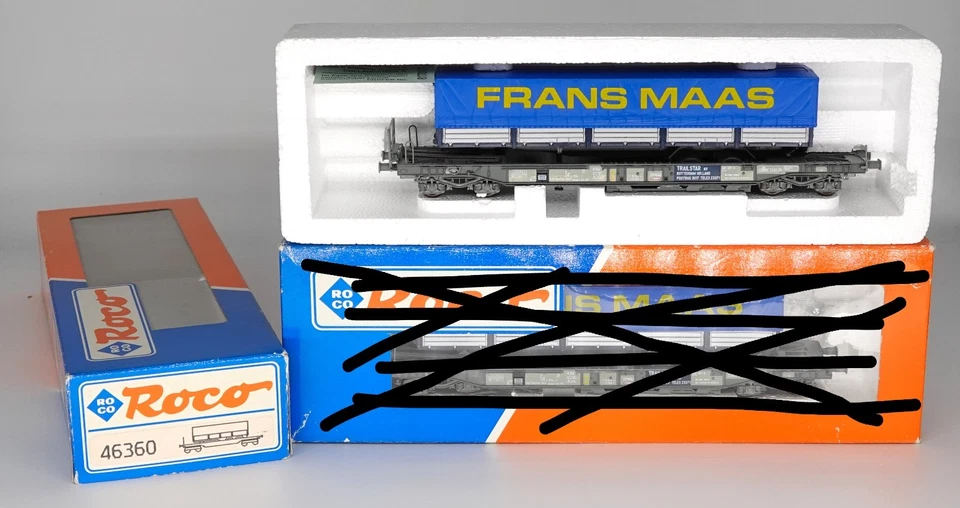 Roco 46360 Frans Maas Taschenwagen gebraucht in OVP