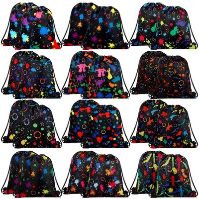 24 Pcs Glowing Party Favor Drawstring Bags Gift Goodie Candy Favors Bags for ...
