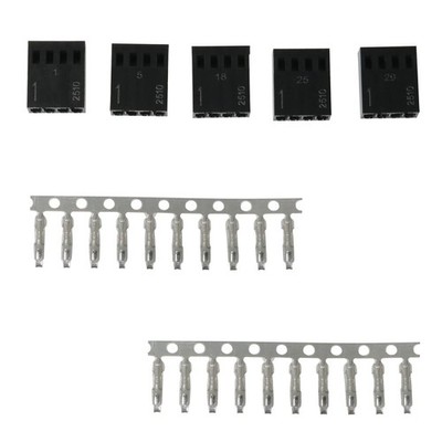 DGBRSM 5 Set Female 4-Pin PWM Fan Connector Kit - 5pcs 4 Pin 4Pin Fan... 