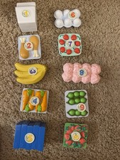 2002 Leapfrog Shopping Cart Pretend  Learn Replace Food COMPLETE SET