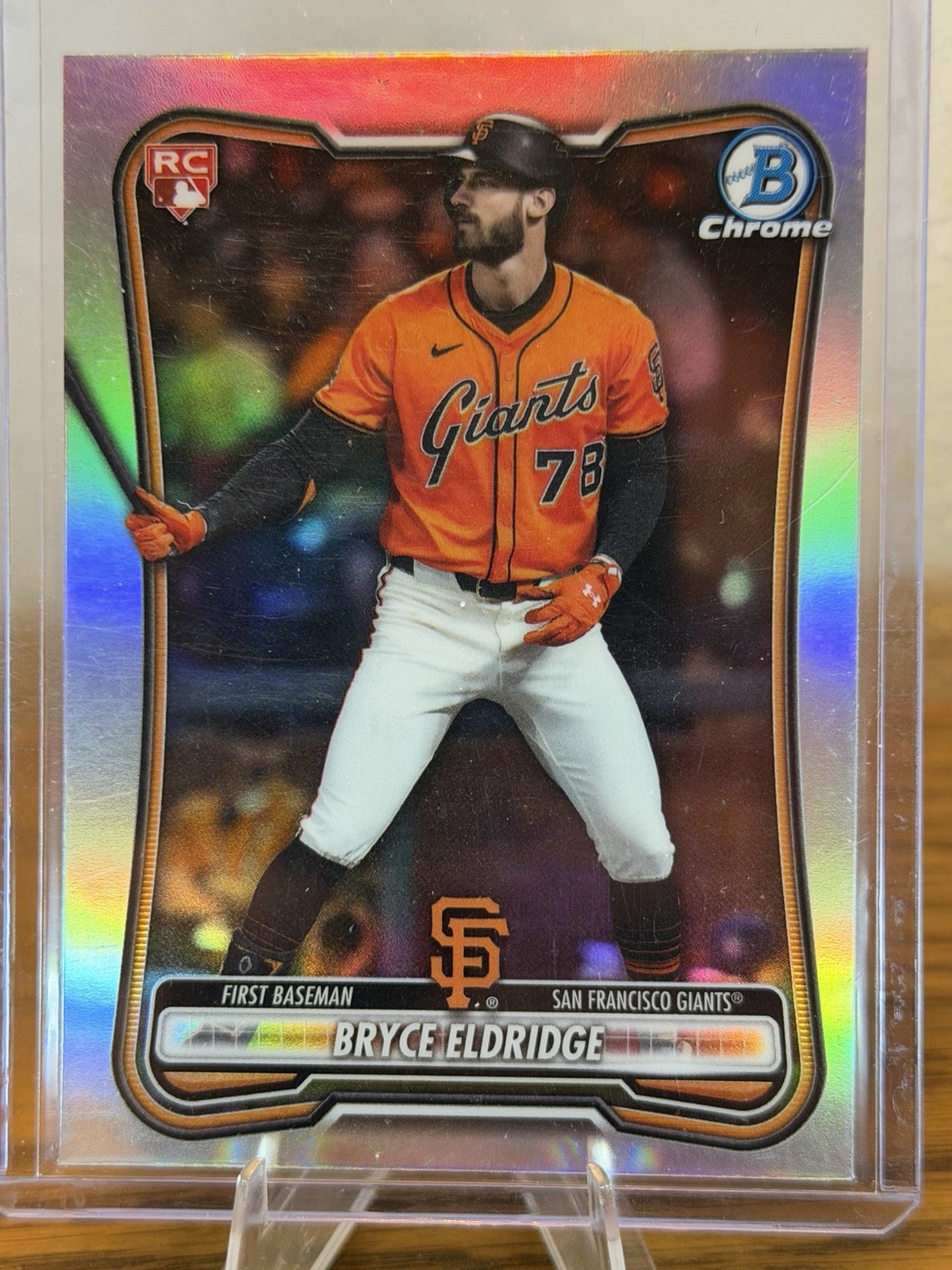 2026 Bowman Chrome Bryce Eldridge #58 Red RC Variation Refractor San Francisco