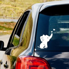 Baby Elephant Vinyl Decal Sticker Car Truck Window Laptop Water bottle