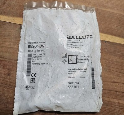 BALLUFF BES 516-326-S4-C PROXIMITY SENSOR BES01CW New No Mounting Nuts