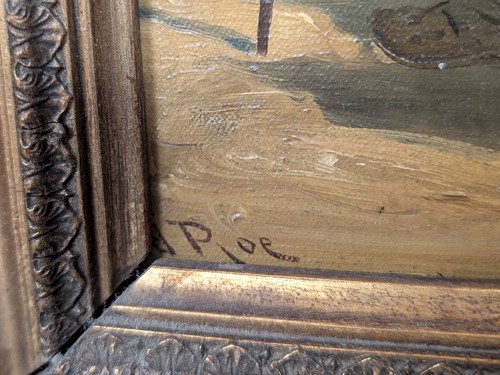 Frederick Roe Cambridge 1864-1947 Kensington Ölgemälde antik Tanz in den Mai - Bild 6 von 10