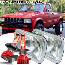 Pair 5x7 7x6 Inch Led Headlights Hilo Beam For Nissan 200sx 1985-1988