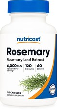 Nutricost Rosemary Extract 6,000mg Equivalent 120 Capsules - Rosemary Leaf