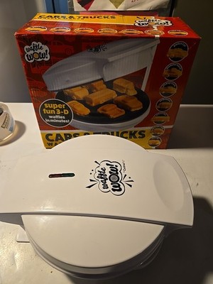  3D Mini Waffle Maker 7 Fun Different Race Cars, Trucks and Vehicles 