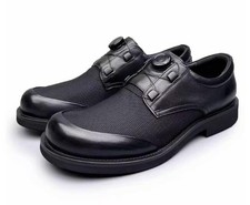 Men Round Toe Loafers Flats Slip On Leather Summer Breathable mesh Summer Shoes