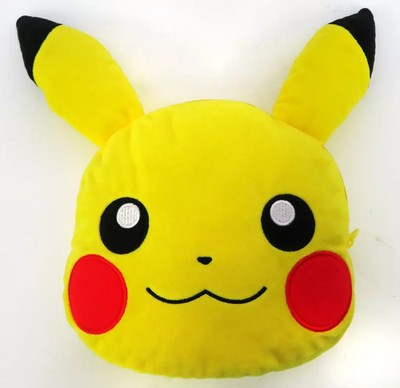 Bandai Pokémon Pikachu Face Plush Pouch 19cm Ltd Ed Bag Accessories