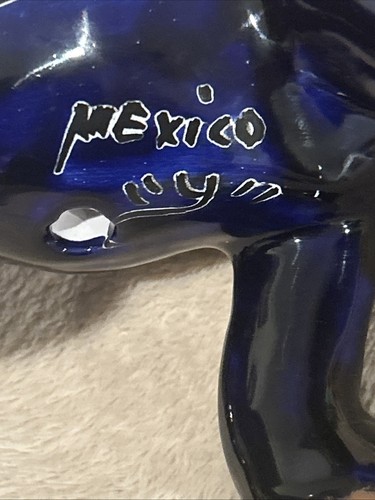 Talavera Pottery Chihuahua Dog Mexican Folk Art Hand Painted 10"L X 8"H SIGNED - Picture 6 of 18