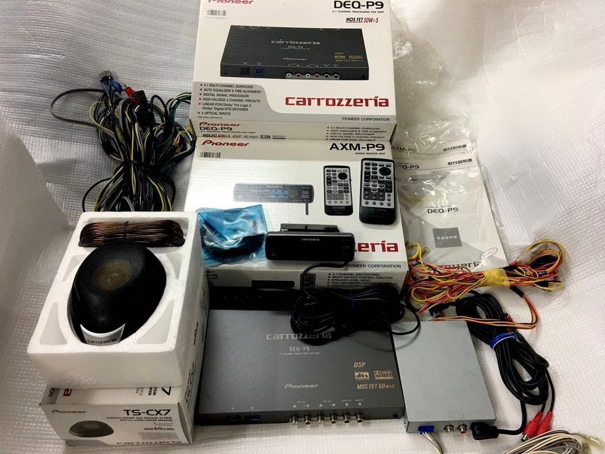 carrozzeria Pioneer DEQ-P9、AXM-P9セット Carrozzeria DEQ-P9 & AXM-P9 Audio System with T5-CX7