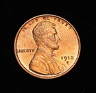 1912-S  Lincoln Wheat Cent  Gem BU