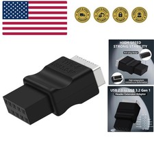 USB 2.0 to USB 3.2 Gen 1 Header Extension Adapter for Mainboard with Type E K...