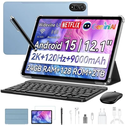 Tablet Blackview MEGA 2 Android 15 12 pulgadas 24GB+128GB 4G LTE Widevine L1 9000mAh