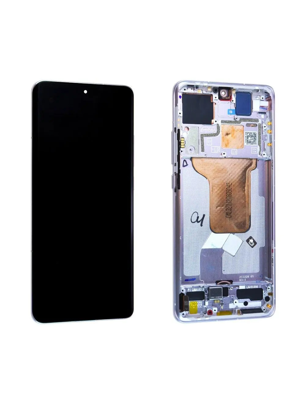 Écran Xiaomi 12X 5G Violet Résoudre Problème Afficheur Cassé avec Châssis