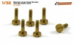 SCALEAUTO - Special large head screws for suspension 7mm 4.3mm head M2