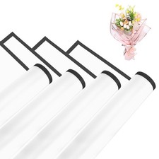 Flower Wrapping Paper, 56cm/22 Inch White Packaging Papers, Pack of 20