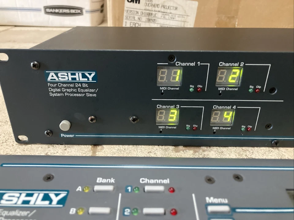 ASHLY PROTEA SYSTEM II 4.24 GS Graphic Equalizer w/ Remote Control 4.24RD - Image 2 of 4