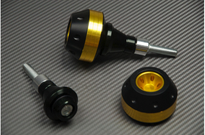 Roulettes protection or GSX-F 750 évite les réparations de carénage
