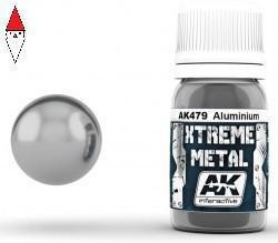 VERNICE METALLICA MODELLISMO AK INTERACTIVE XTREME METAL ALUMINIUM