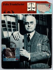 #4422a Supreme Court Justices Felix Frankfurter Note HEAVY DAMAGE