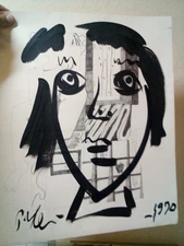 Peter Keil Painting 17 By 14; Mid Century 1970