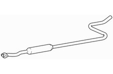 Quality Centre Exhaust Middle Silencer for Citroen C3 1.4 Litre (2005-2010)