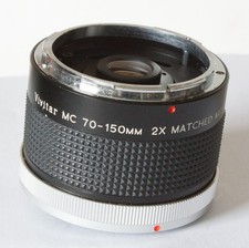 Vivitar MC 70-150mm 2x Moltiplicatore automatico abbinato per attacco obiettivo Canon FD