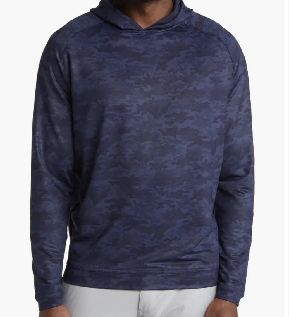 Peter Millar Pine Performance Pullover Hoodie Cam… - image 1