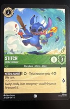 Disney Lorcana Stitch Little Trickster 26/204 NM Collector Favorite